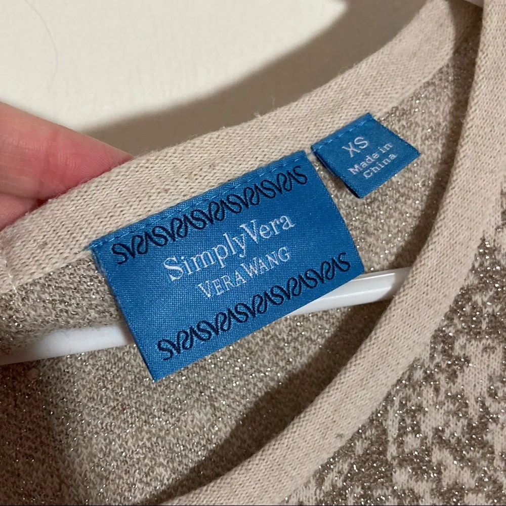 Simply Vera Vera Wang shimmering knit